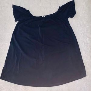 ASOS Maternity Black off shoulder dress